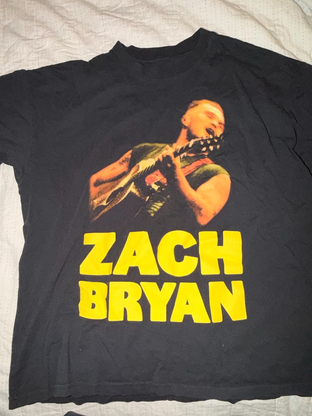 Black Graphic Band Tee official Zach Bryan